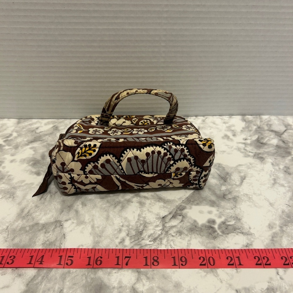 Retro Vera Bradley Floral Brown Handbag - Picture 3 of 5